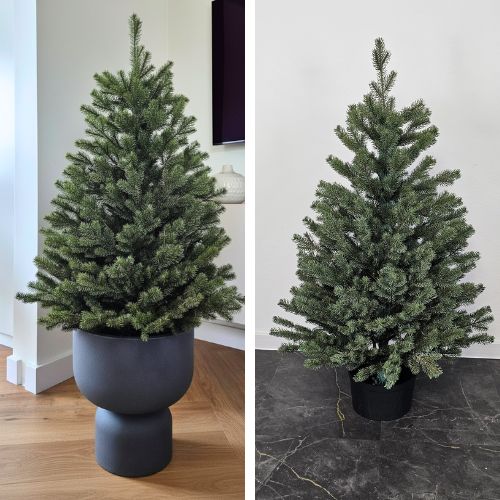 Künstlicher Weihnachtsbaum im Topf
