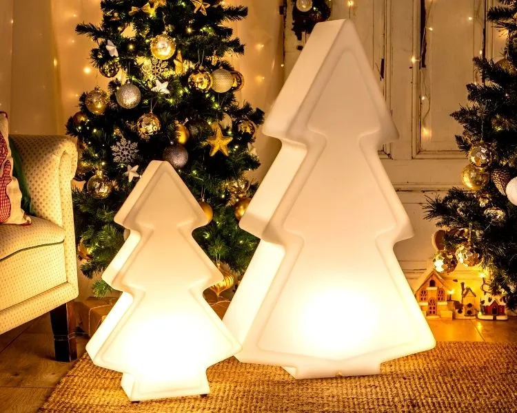 Beleuchteter Weihnachtsbaum Set Navi 61 cm und 100 cm