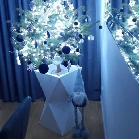 Geometrischer Topf für Weihnachtsschmuck