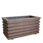 Alta hoher Holztopf 42x80 cm, dunkelbraun