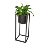 Loft rund Metall Blumenbeet Iris 60 cm, schwarz