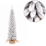 Künstlicher Weihnachtsbaum Slim, beschneit, im Topf, 140 cm