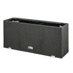 Technorattan-Topf mit Bewässerung und Isolierung 95x43 cm, anthrazit