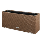 Technorattan-Topf mit Bewässerung und Isolierung 95x43 cm, verschiedene Farben