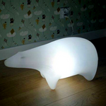 Kinder-Nachttischlampe Eisbär