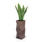 Asti 78 cm hoher moderner Topf ohne Regal, Corten