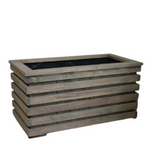 Alta hoher Holztopf 42x80 cm, grau