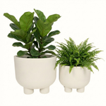 Blumenkasten auf Füßen Roto, H 33 und 42 cm, creme, Set