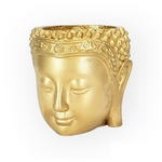 Kleiner dekorativer Blumentopf Budda, gold