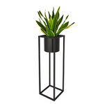 Loft rund Metall Blumenbeet Iris 80 cm, schwarz