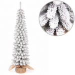 Künstlicher Weihnachtsbaum Slim, beschneit, im Topf, 180 cm