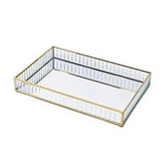 Spiegel tablett gold Classy 25x15 cm