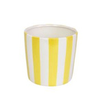 Keramiktopf mit geld Streifen Vanity Lemon h15x16 cm