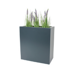 Longus rechteckiger Fiberglas-Topf H 60 x 55 x 28 cm, anthrazit matt