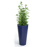 Octavia 79 cm hoher Blumentopf mit Ablage, blau