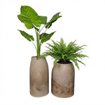 Hoher Blumentopf Epoco, H 60 ynd 70 cm, braun, Set