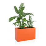 Lungo Maxi 50 cm rechteckiger Blumentopf mit Ablage, orange